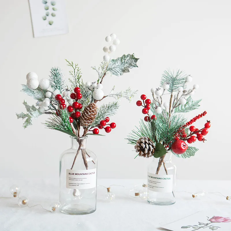 Baies Artificielles Rouges pour Noël