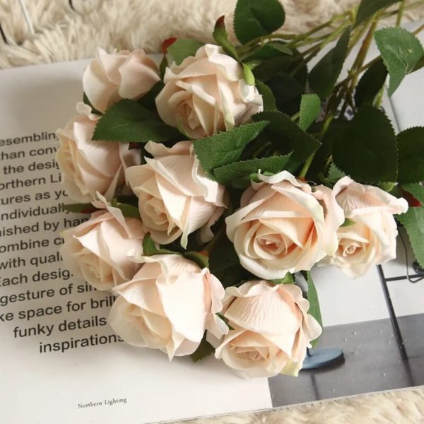 Bouquet de Roses Artificielles (5pcs) - 14