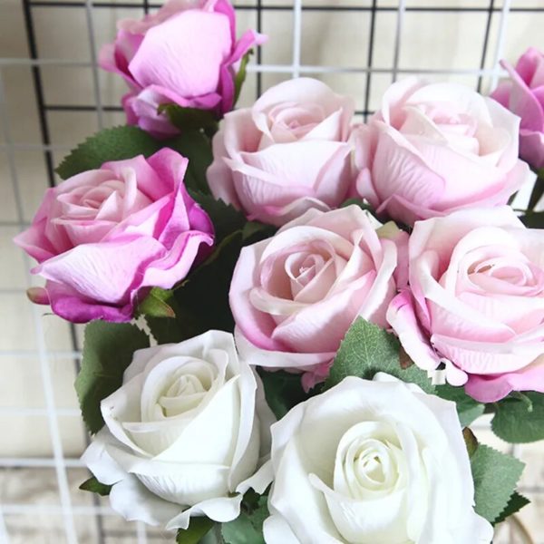 Bouquet de Roses Artificielles (5pcs) - 5