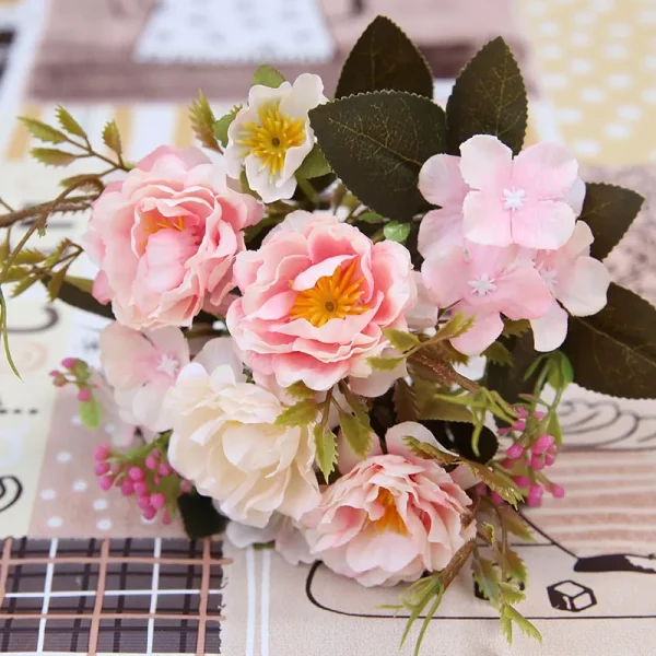 Bouquet de pivoines artificielles - 5