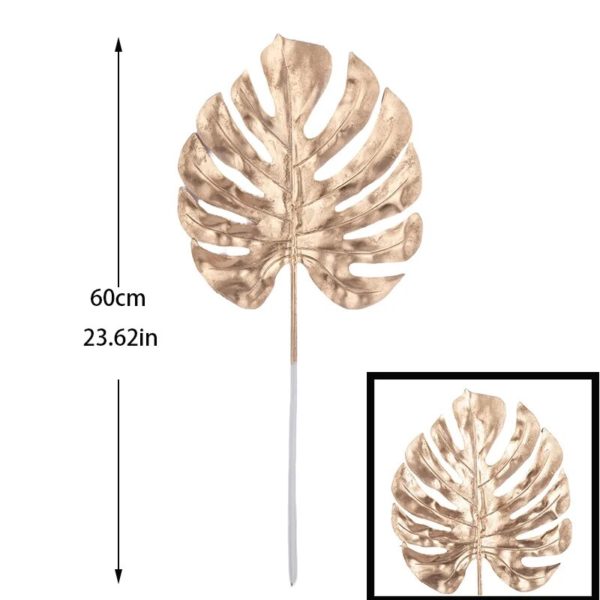 Fleurs et Feuilles Dorées Artificielles - 7