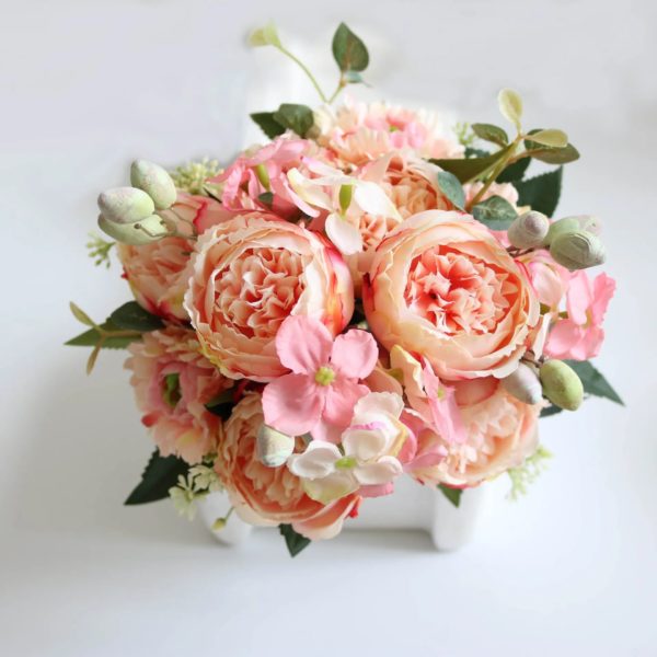 Bouquet de pivoines roses - 11