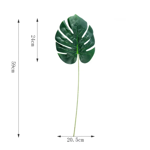 Feuilles de palmier artificielles vertes - 3