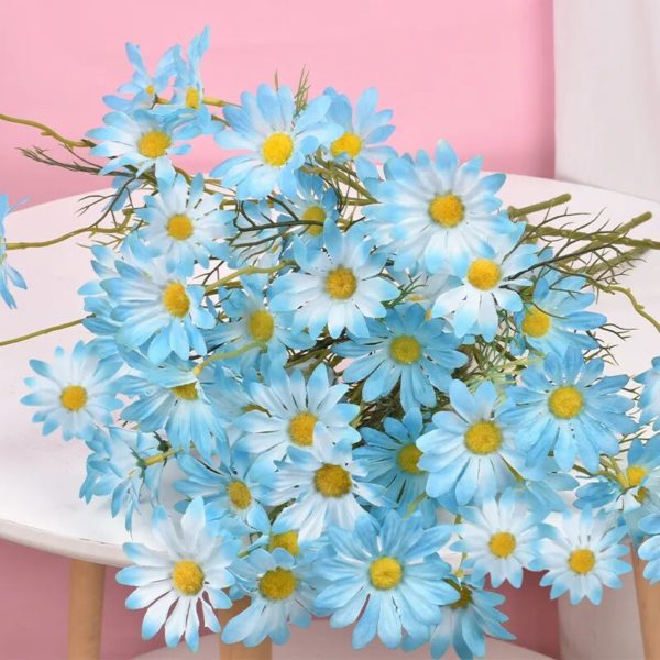 Bouquet long de marguerites artificielles blanches - 1