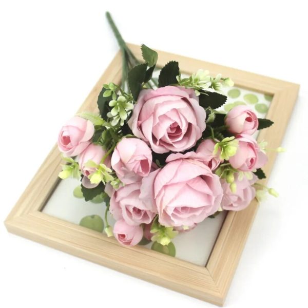 Bouquet Mariage de Roses et Pivoines Artificielles - 13