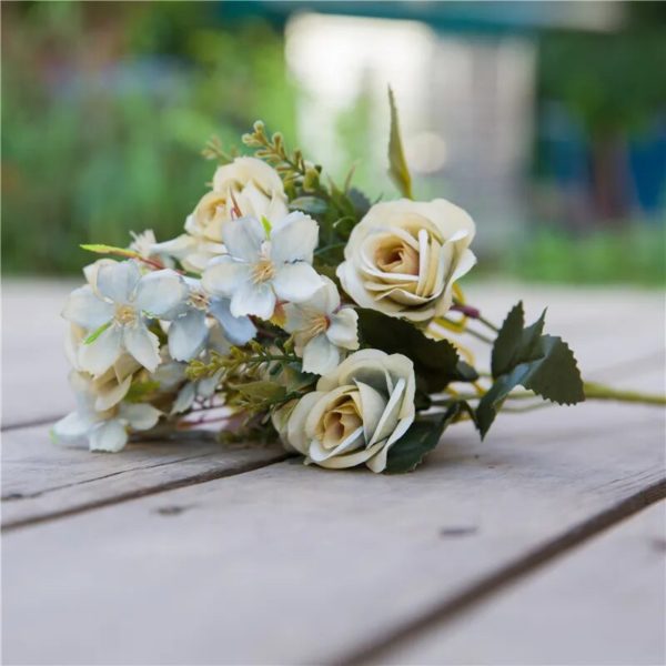 Bouquet de roses et pivoines 30cm - 2