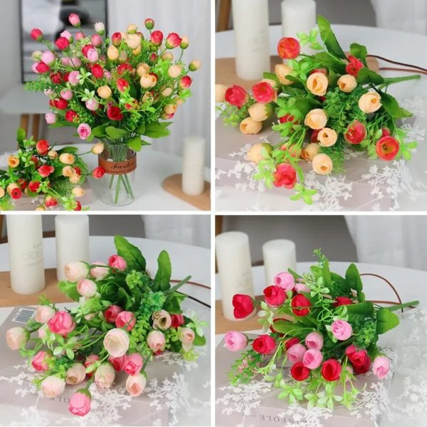 Bouquet de Roses Artificielles 43cm - 7