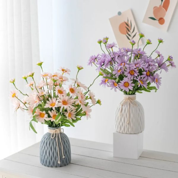 Fleurs Artificielles avec Vase - 5