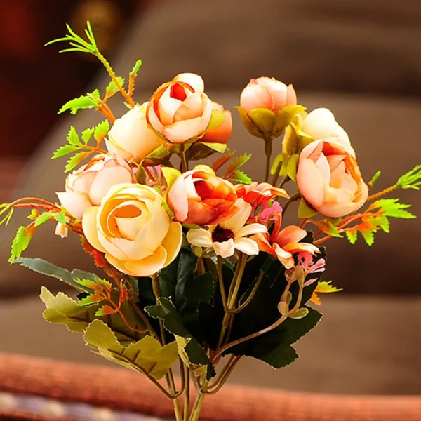 Bouquet de Roses et Marguerites jaunes