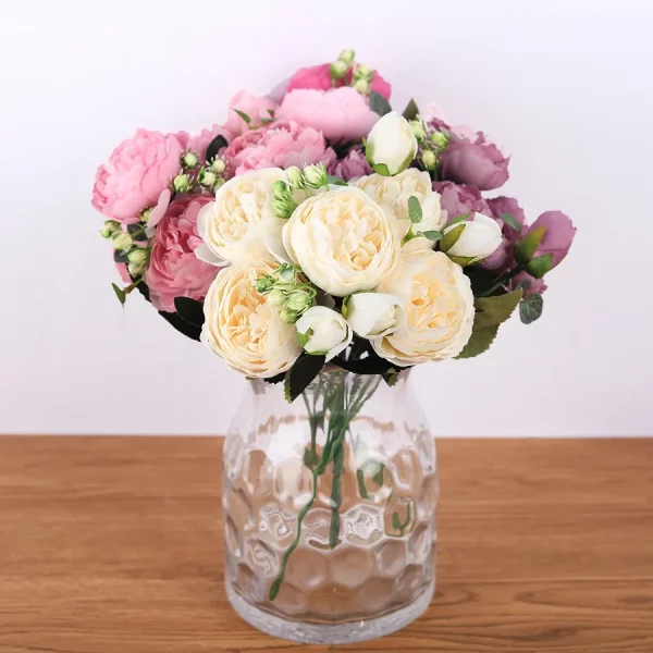 Bouquet de Roses et Pivoines