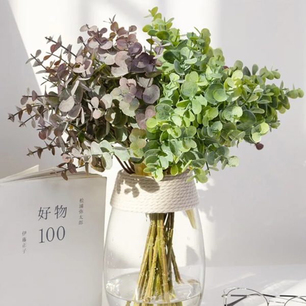 6 Bouquets d'Eucalyptus Artificiels