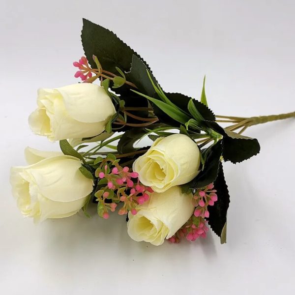 Bouquet de roses artificielles 30 cm - 3