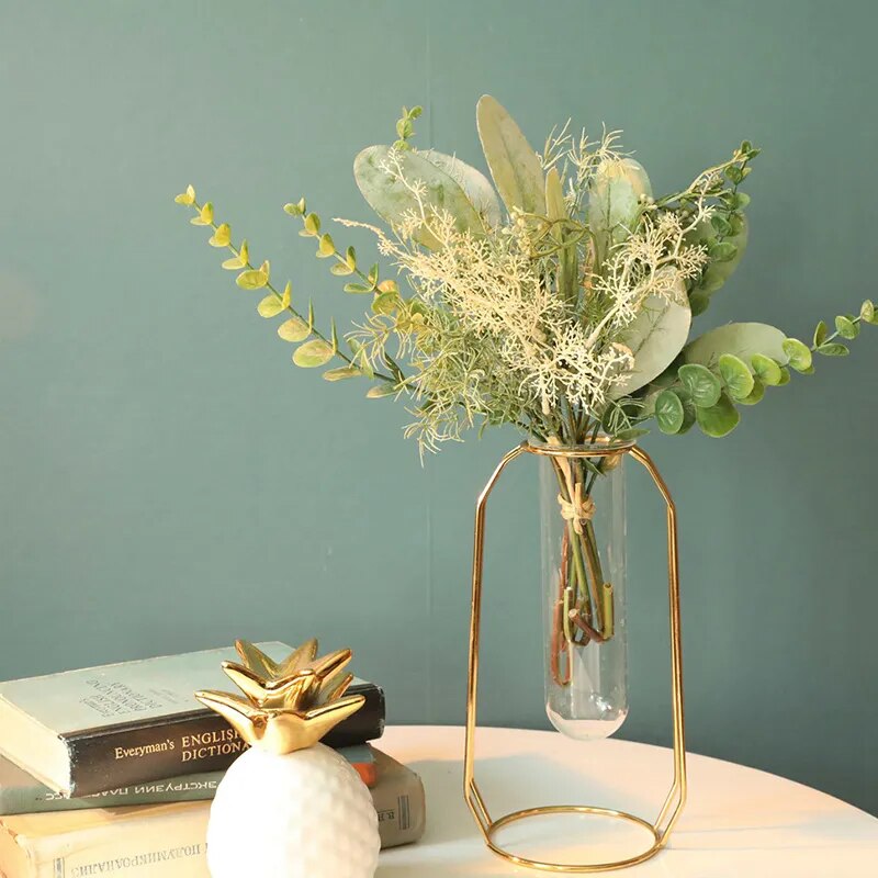 Bouquet mixte eucalyptus et gypsophila