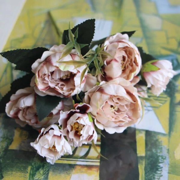 Bouquet de pivoines en soie - 3