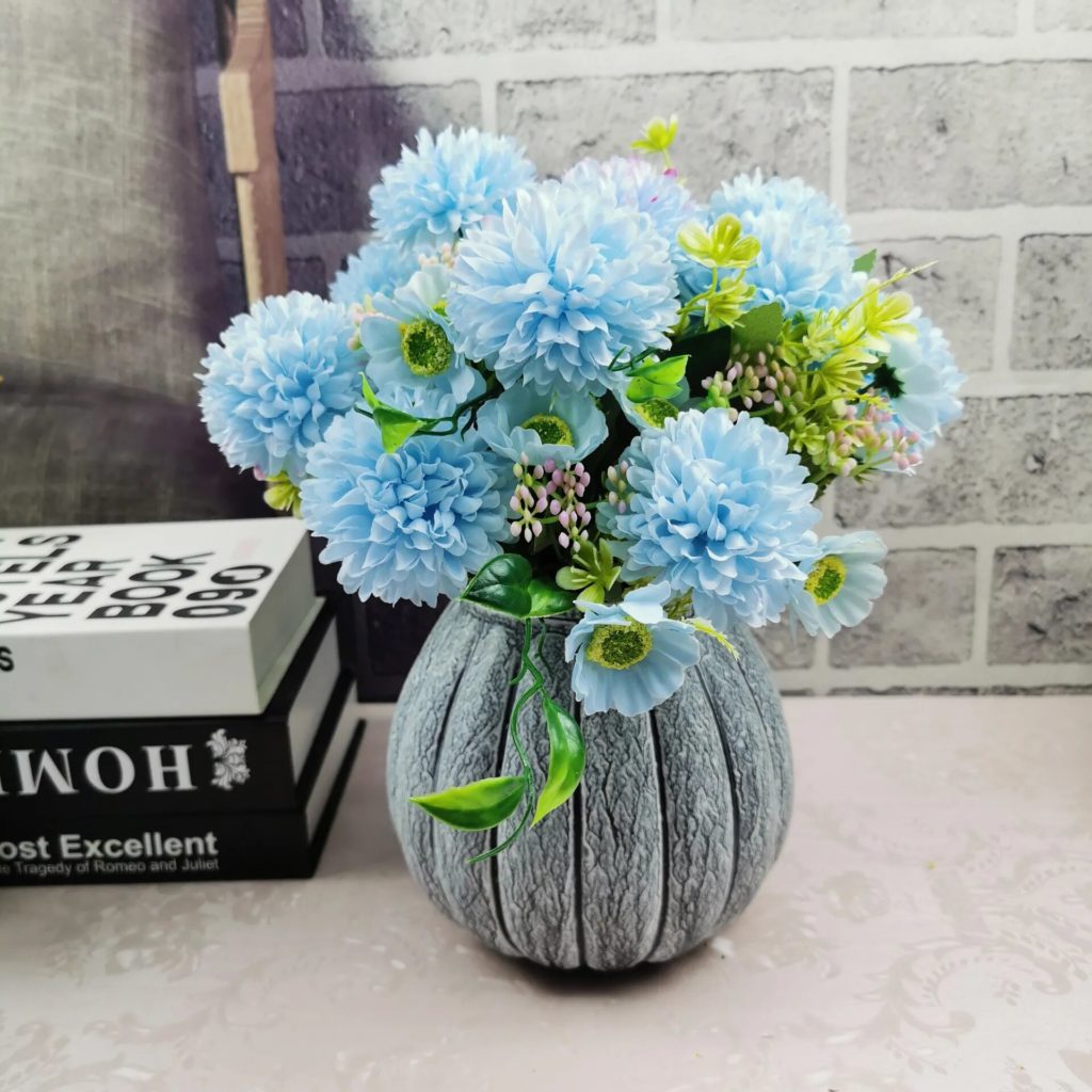 Bouquet d'Hydrangea et Cerisiers Artificiels