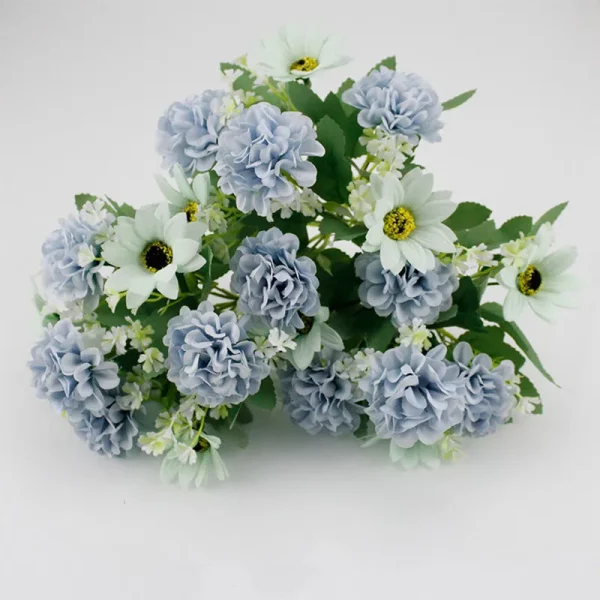 Bouquet d'Hydrangeas en Soie Artificielle - 3