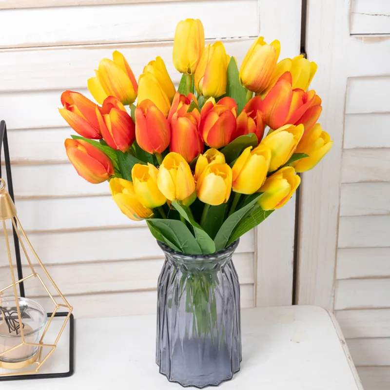 Tulipes Artificielles en Soie