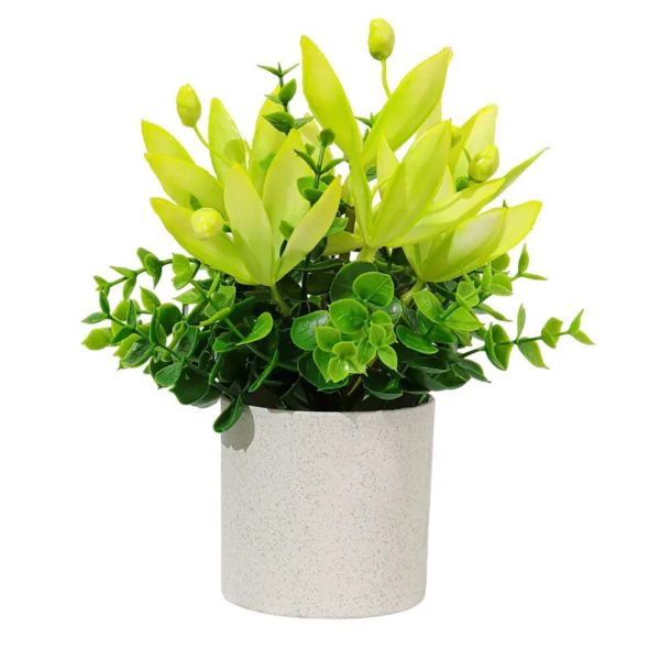 Bouquet de Plantes Artificielles en Pot - 8