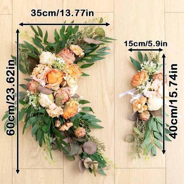 Fleurs Artificielles pour Fond de Mariage (2 pièces) - 7