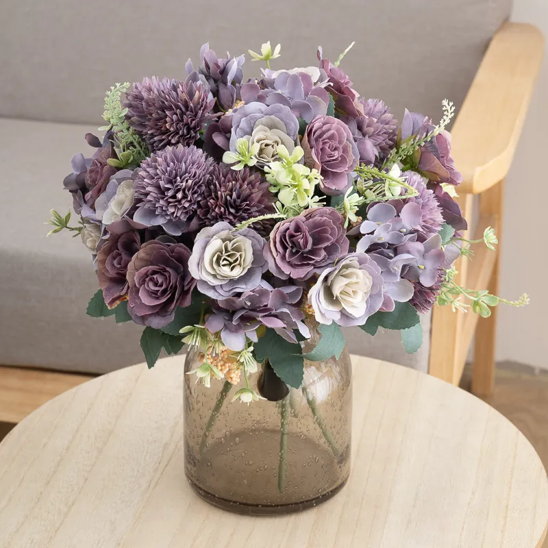 Bouquet de Roses et Marguerites Artificielles