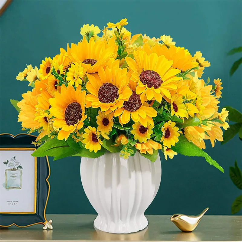 Bouquet de tournesols artificiels