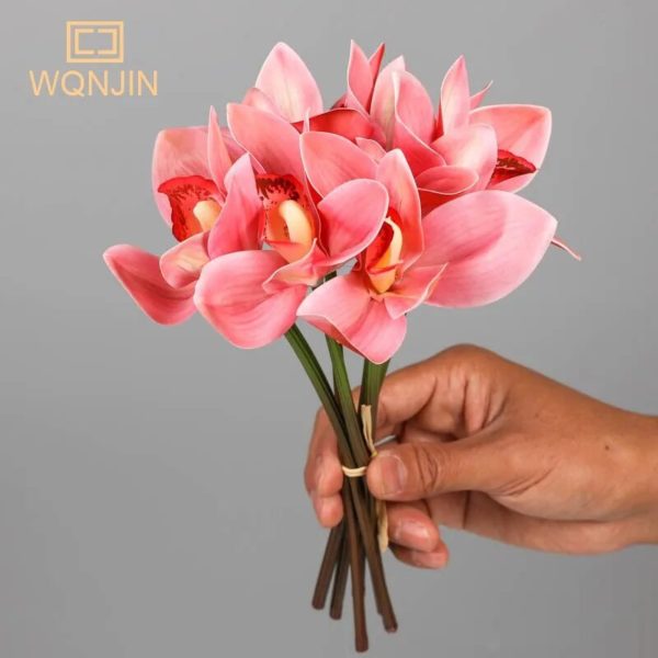 6 têtes de Cymbidium artificiel - 5