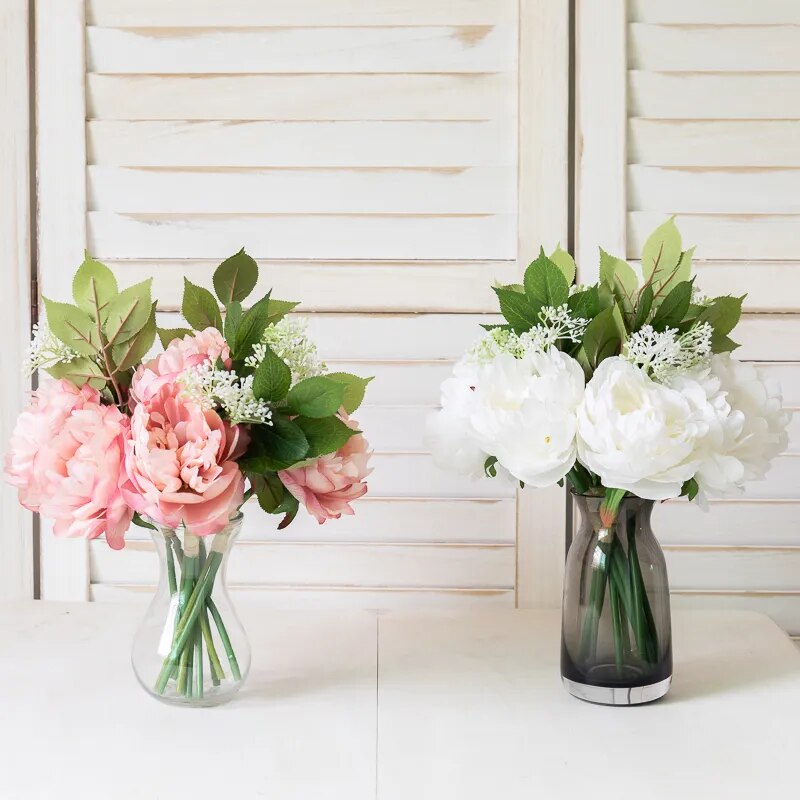 Bouquet de Pivoines et Hortensias