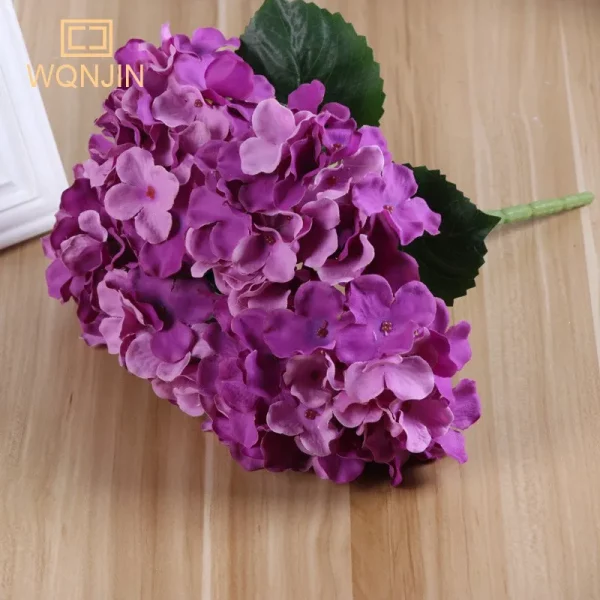 Bouquet d'Hydrangea en Soie - 11