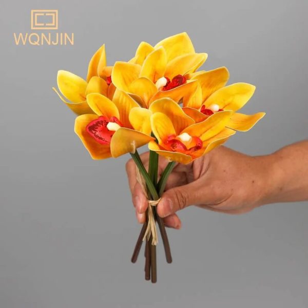 6 têtes de Cymbidium artificiel - 9