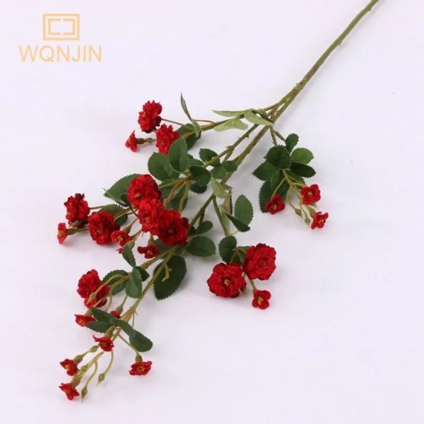 7 petites Roses artificielles en soie - 6