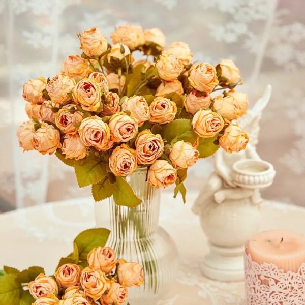 Bouquet de Roses Vintage Artificielles - 9