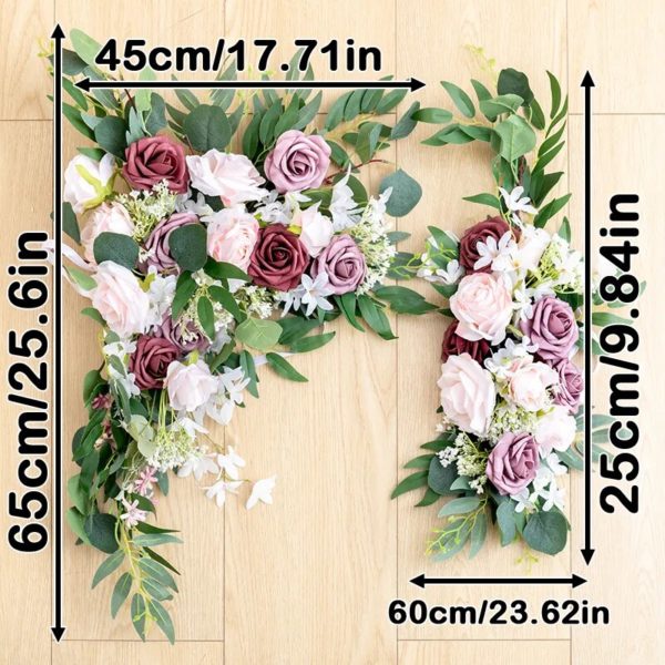 Fleurs Artificielles pour Fond de Mariage (2 pièces) - 10