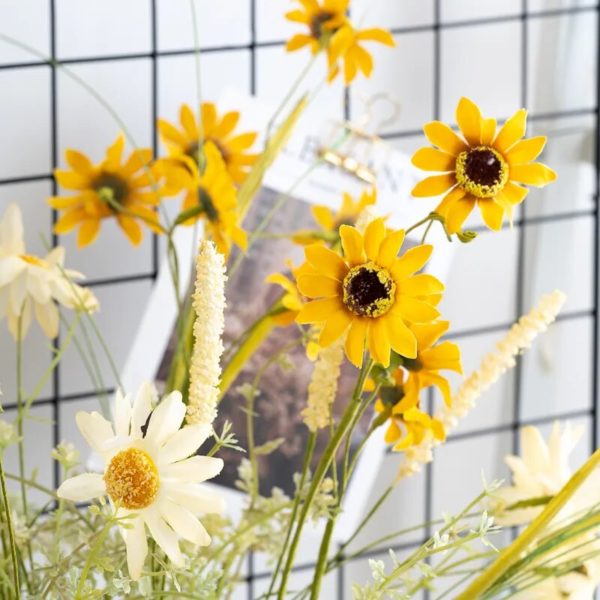 Bouquet de Tournesols Artificiels en Soie - 5