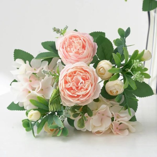 Bouquet Pivoine et Hortensia 30cm - 2