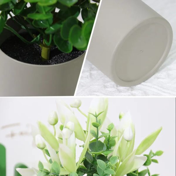 Bouquet de Plantes Artificielles en Pot - 5