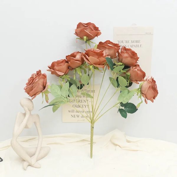 Bouquet de Roses Artificielles 9cm - 14