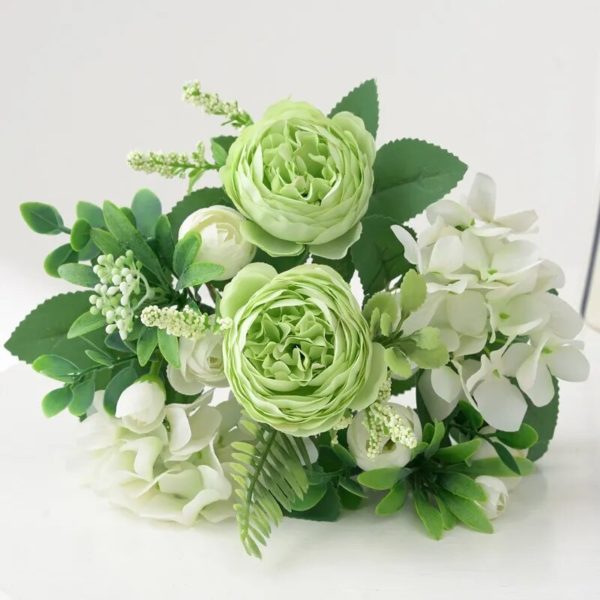 Bouquet Pivoine et Hortensia 30cm - 10