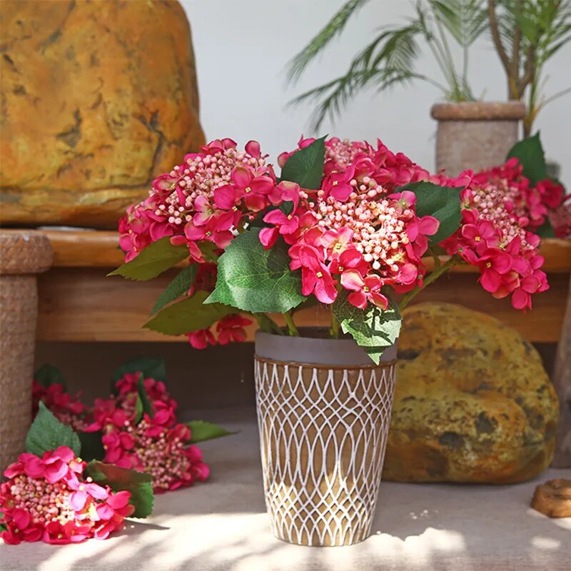 Bouquet d'Hydrangeas Artificiels