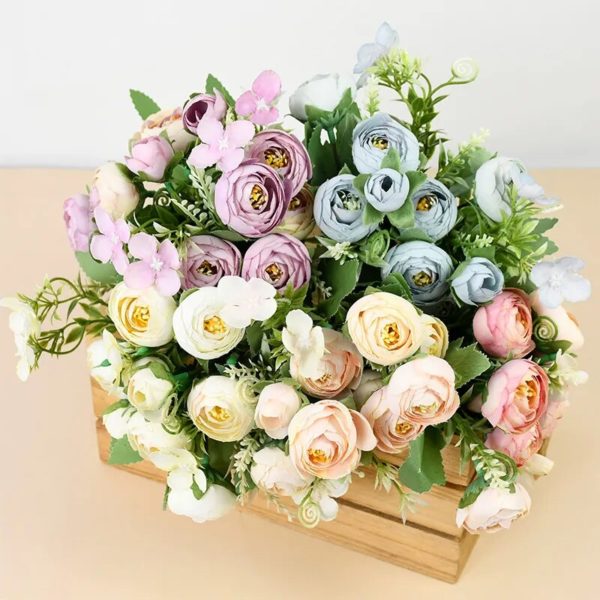 Bouquet de Pivoines et Roses Artificielles - 3