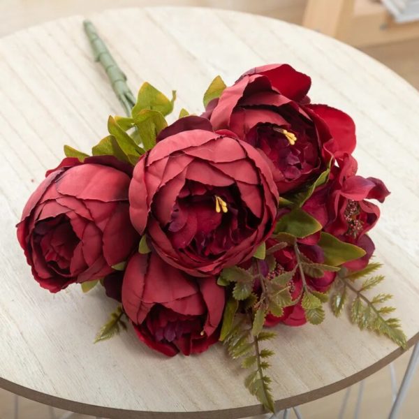 Bouquet de Pivoines Artificielles Vintage - 4