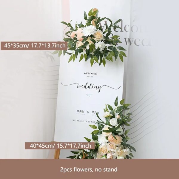 Arch de Mariage Floral Champagne - 3