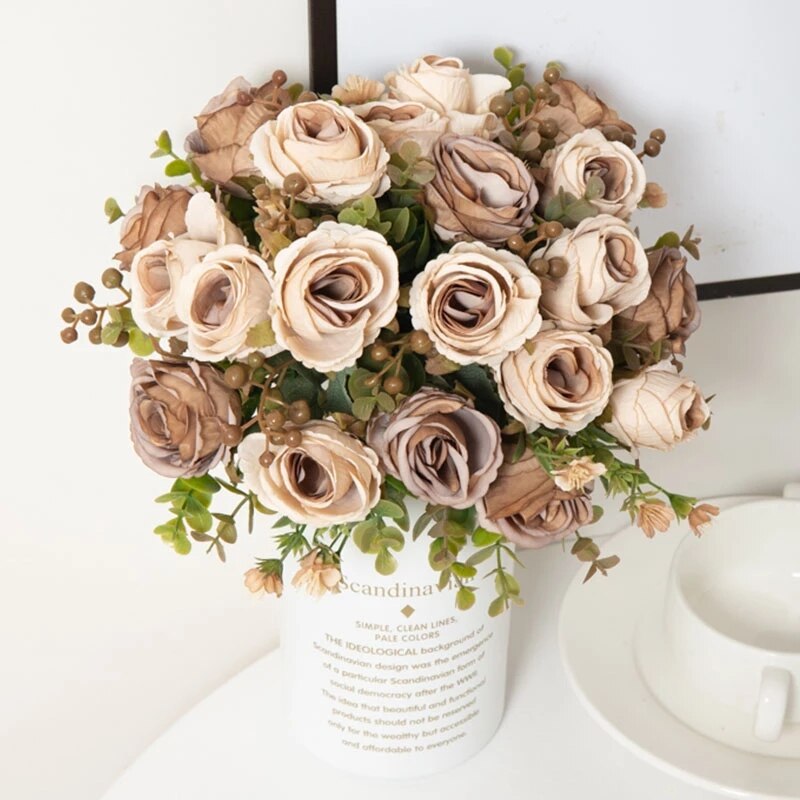 Bouquet de Roses en Soie