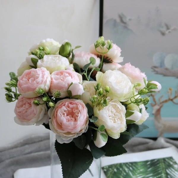 Bouquet de Roses et Eucalyptus - 10