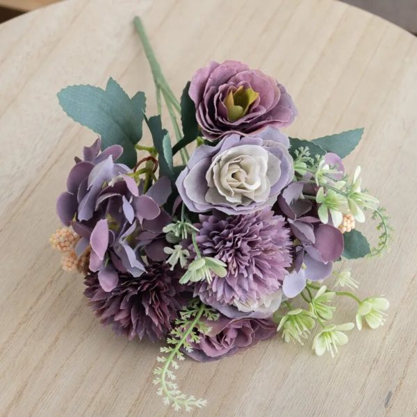 Bouquet de Roses et Marguerites Artificielles - 1