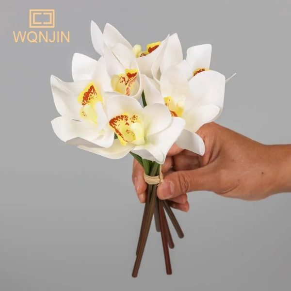 6 têtes de Cymbidium artificiel - 7