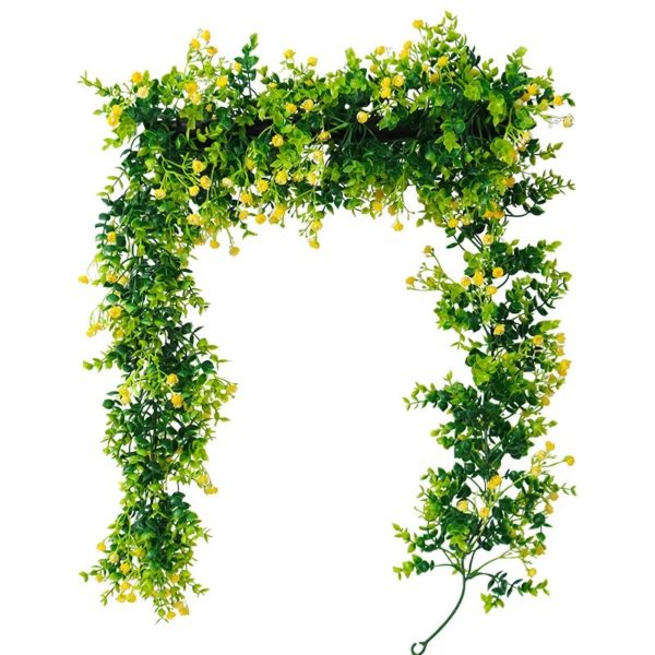 Guirlande Artificielle Boxwood et Gypsophila 70 pouces - 9