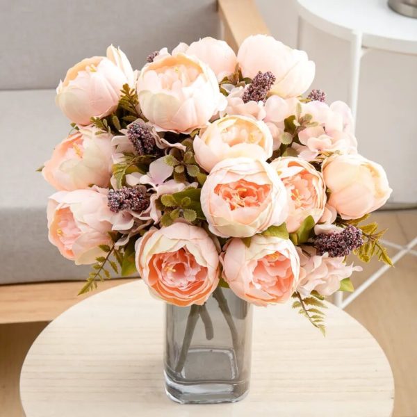 Bouquet de Pivoines Artificielles Vintage - 1