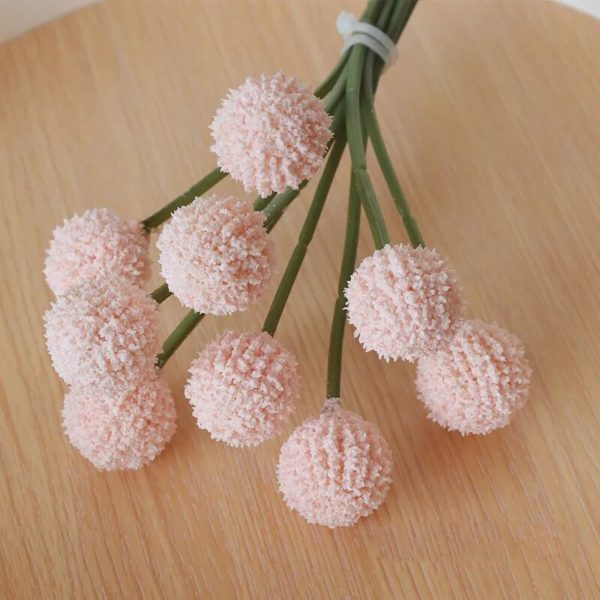 9 pièces Chrysanthème boule artificiel - 6