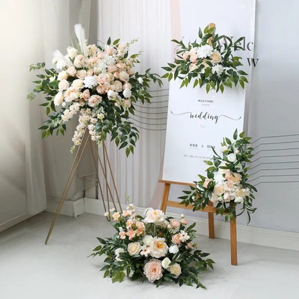 Arch de Mariage Floral Champagne - 7