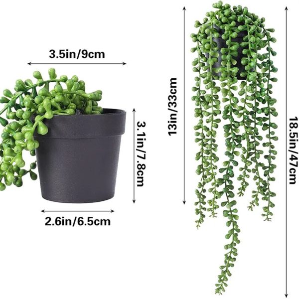 Bonsaï d'Eucalyptus Artificiel Suspendu - 2